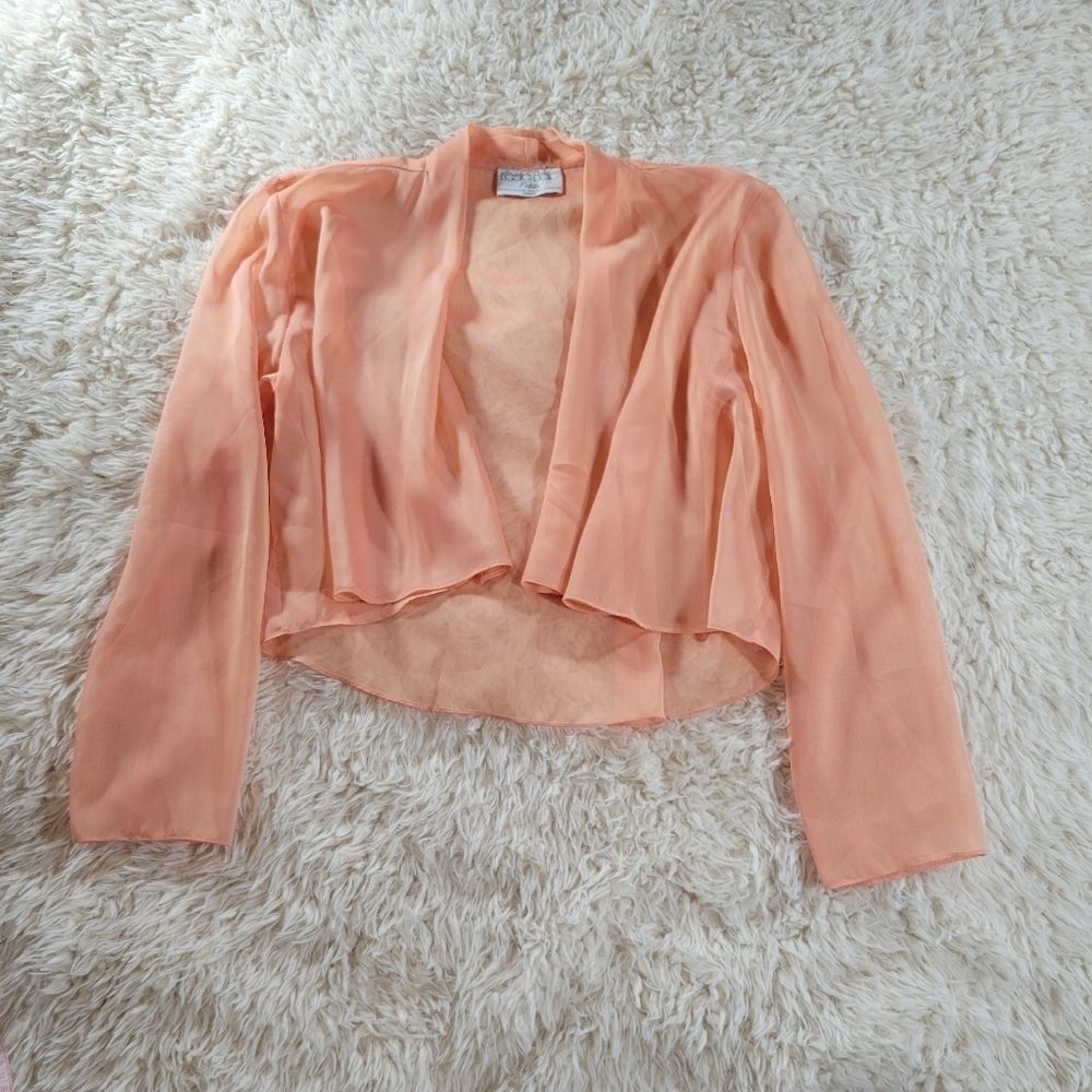 Vintage Leslie Belle Sheer Apricot Jacket SP